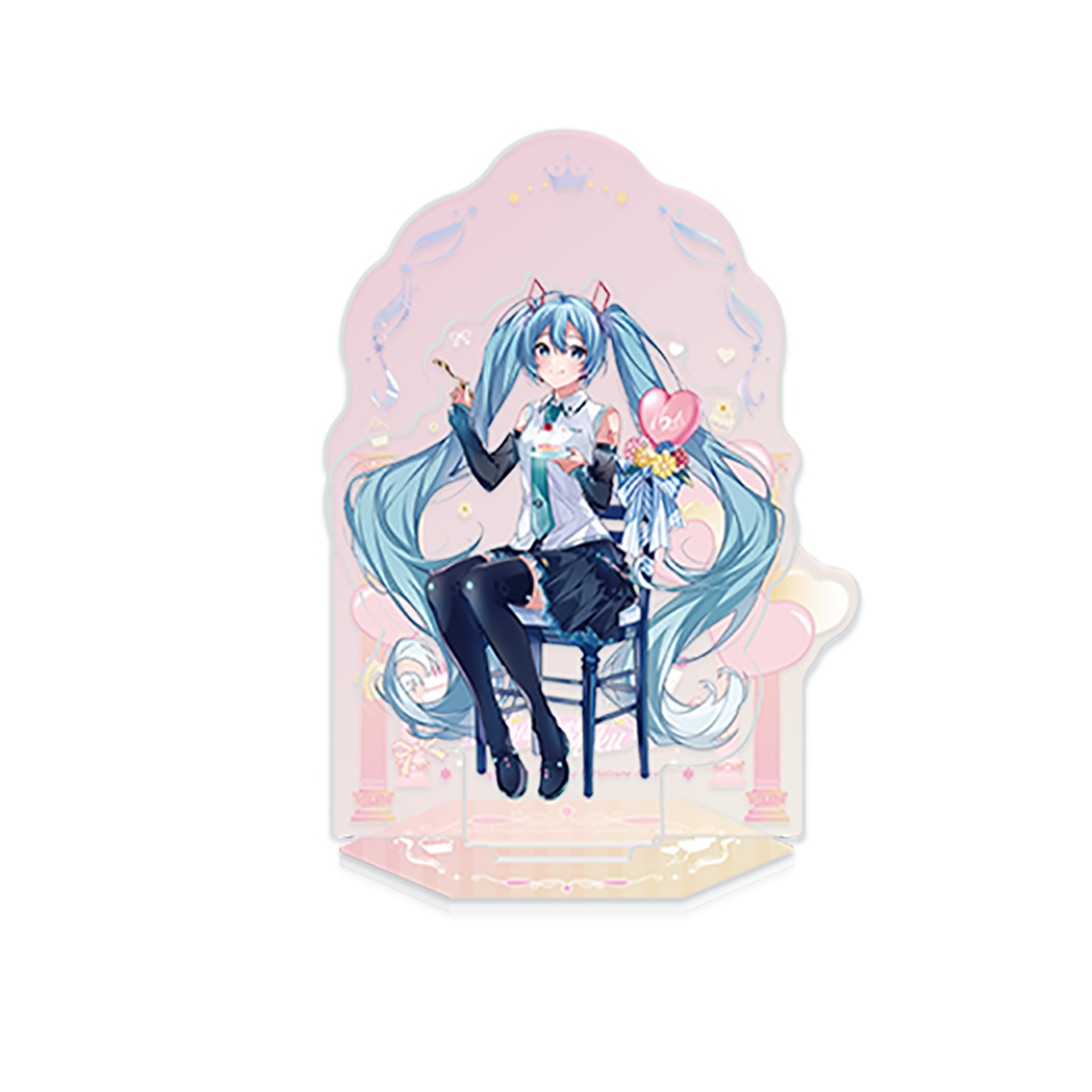 보컬로이드 하츠네 미쿠 공식 정품 굿즈 로손 콜라보 찬란한 너와 시리즈 아크릴 스탠드 미쿠 V4