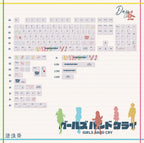 Girls Band Cry: Togenashi Togeari PBT Keycap Set - White Ver. (140 Keys)