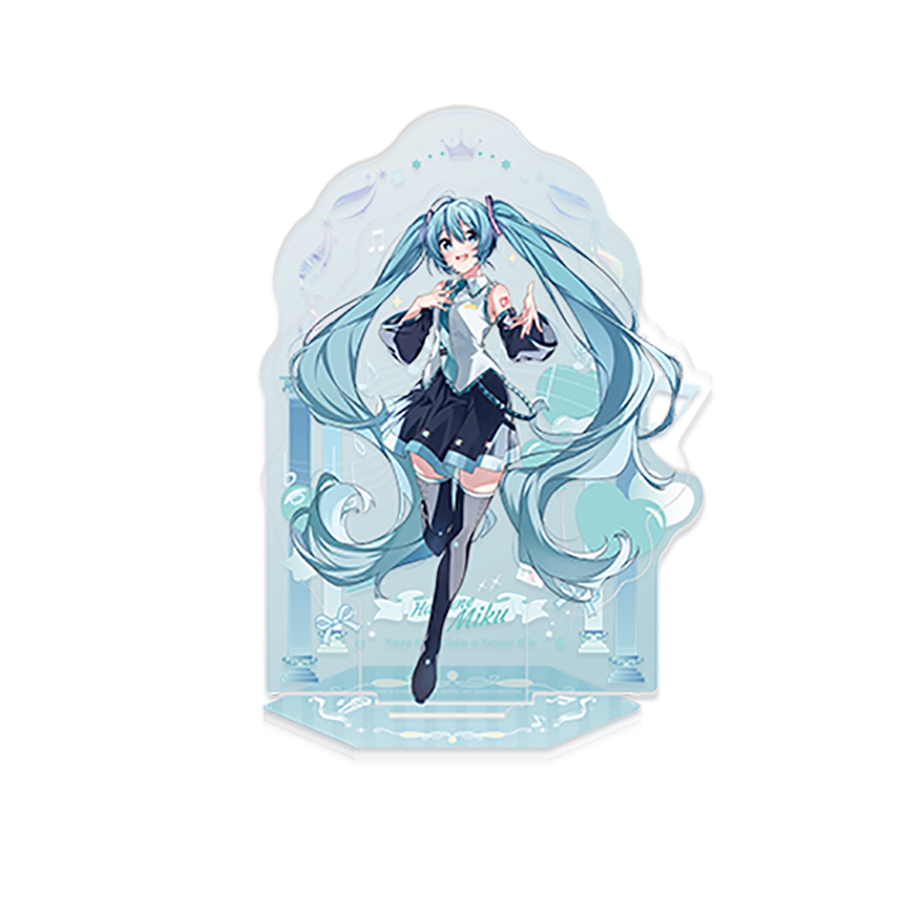 보컬로이드 하츠네 미쿠 공식 정품 굿즈 로손 콜라보 찬란한 너와 시리즈 아크릴 스탠드 미쿠
