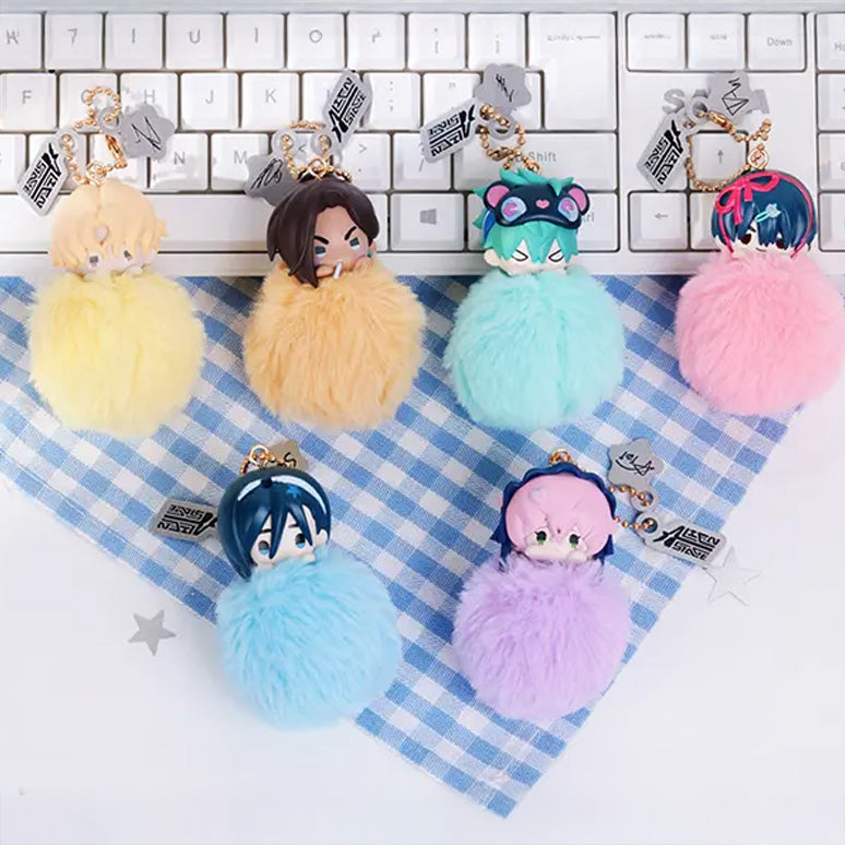 에일리언 스테이지 공식 정품 굿즈 털방울 키링 전체 6종 세트  에이스테