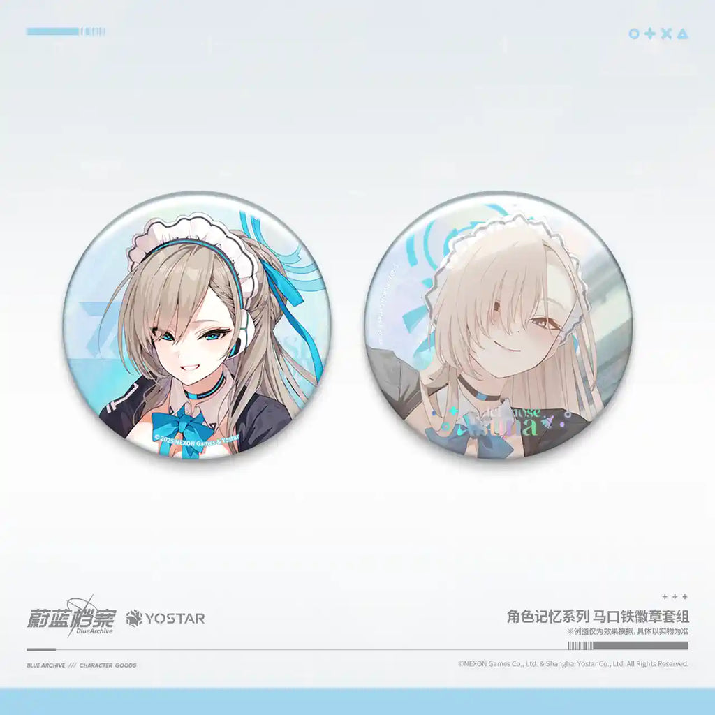 Blue Archive: Neru Character Memorial Can Badge Set - C&C Ver