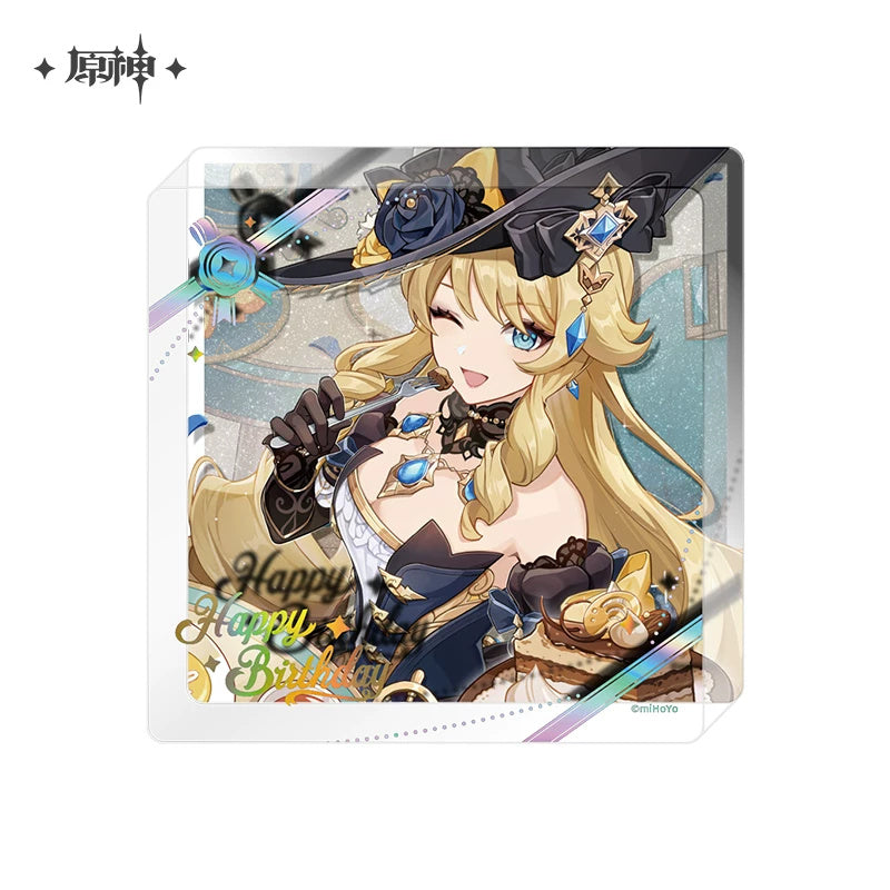 원신 공식 정품 굿즈 운명의 날 시리즈 2025 생일 아크릴 코스터 나비아