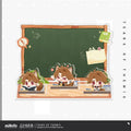 미해결사건부 공식 정품 굿즈 귀여운 야수 학원 시리즈 Q버전 메시지 스탠드 강혁