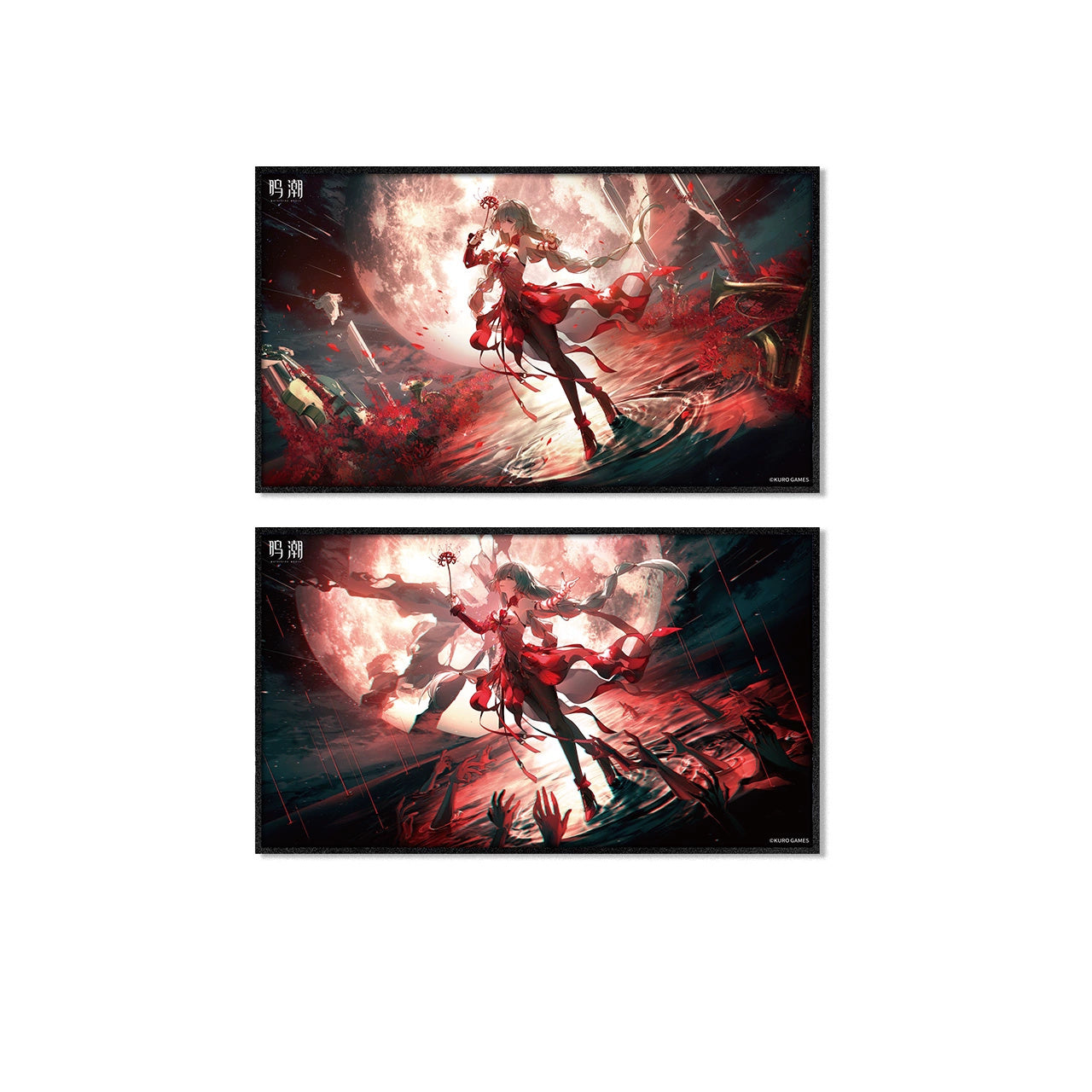 명조 공식 정품 굿즈 공명자 테마 플로로 렌티큘러 색지 영원히 끝나지 않는 슬픈 노래