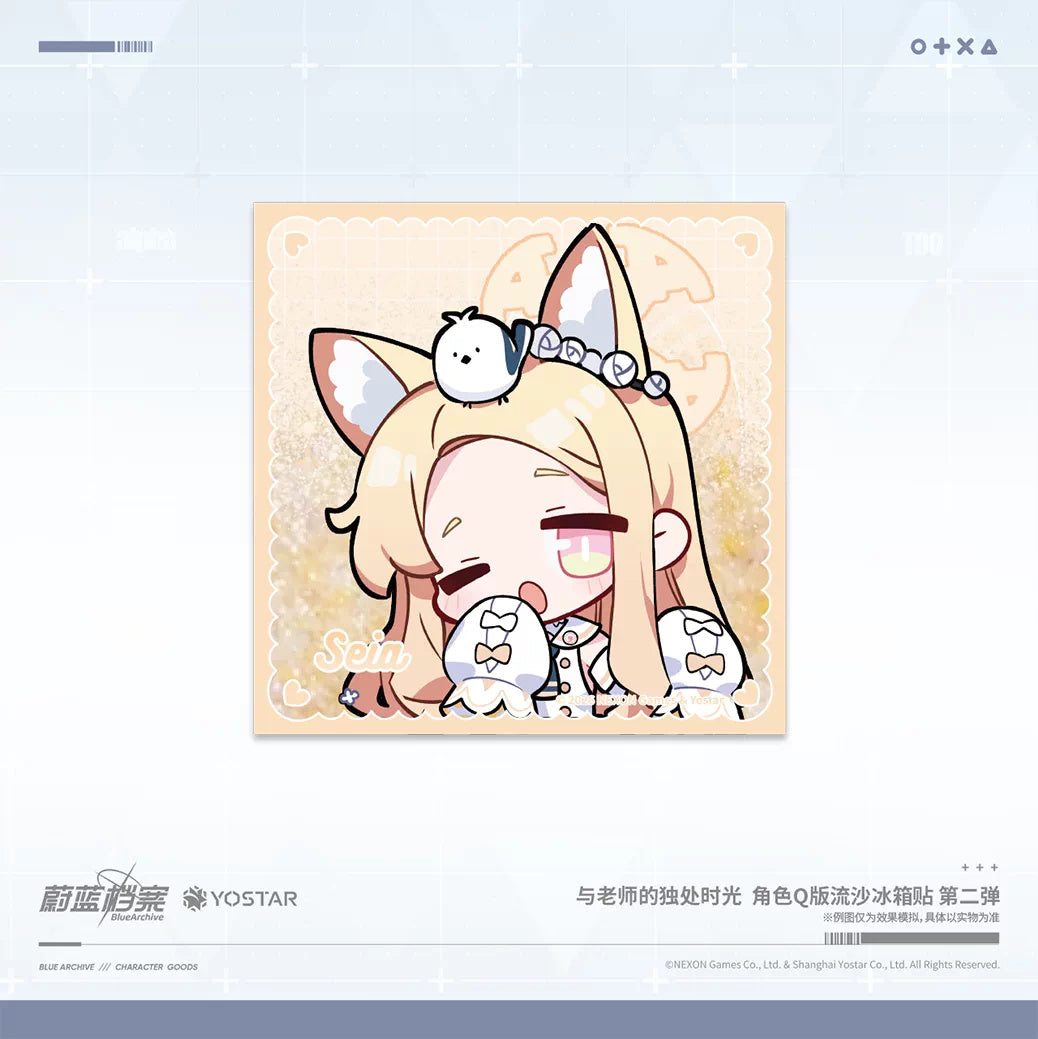 블루 아카이브 공식 정품 굿즈 선생님과 함께하는 시간 시리즈 제2탄 캐릭터 Q버전 유사 냉장고 자석 세이아