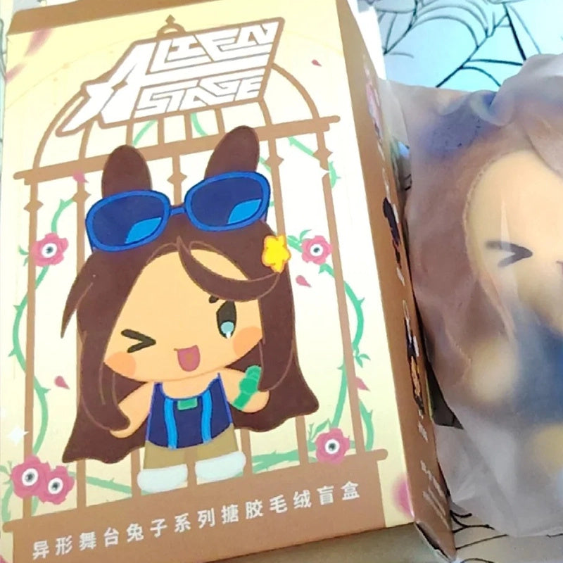 에일리언 스테이지 공식 정품 굿즈 토끼 시리즈 소프트 헤드 봉제 인형 키링 랜덤 에이스테