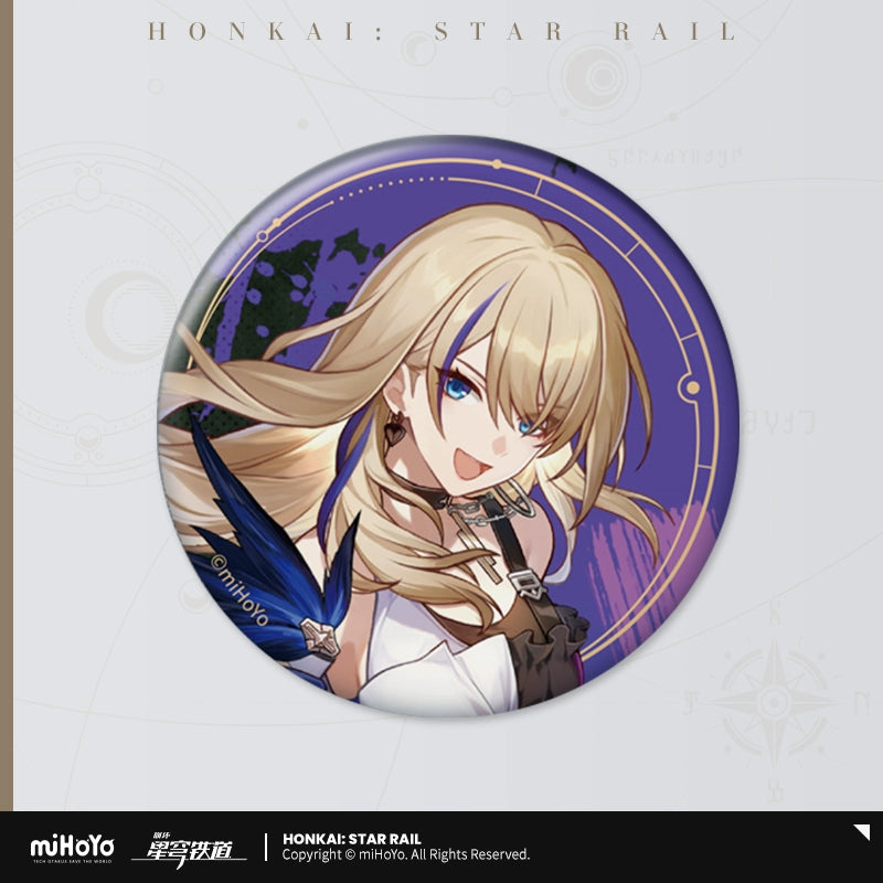 붕괴 스타레일 공식 정품 굿즈 뭇별의 초대 시리즈 반사 캔 뱃지 서벌