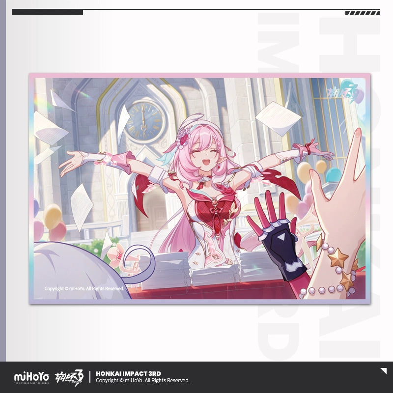 붕괴3 공식 정품 굿즈 CG 시리즈 PET 색지 엘리시아 G