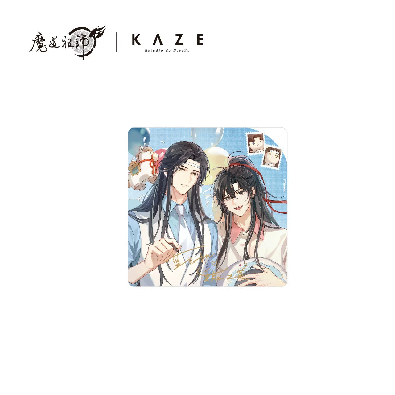 마도조사 공식 정품 굿즈 KAZE 콜라보 스위트 드림 아일랜드 시리즈 아크릴 스탠드 위무선 & 남망기