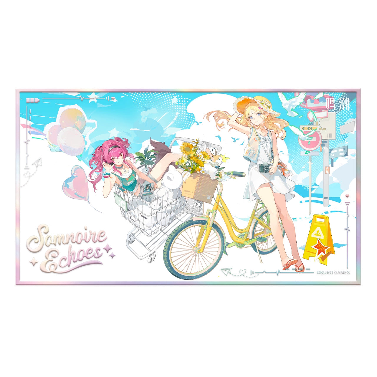 명조 공식 정품 굿즈 2025 KUROFEST 마음의 선율 시리즈 아크릴 색지 카르티시아 & 루파