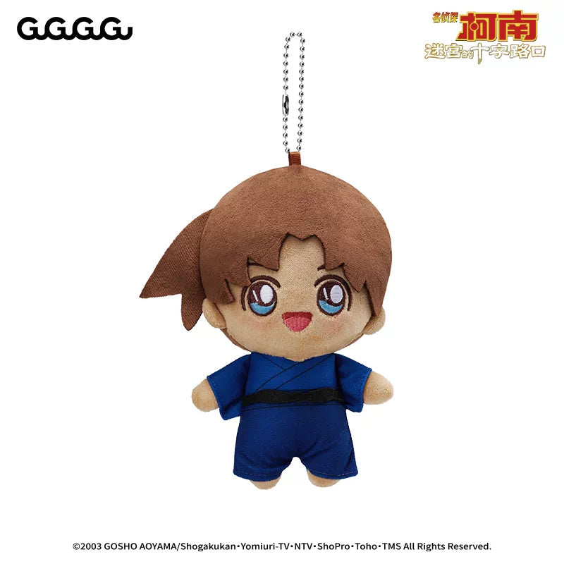 명탐정 코난 공식 정품 굿즈 미궁의 십자로 봉제 인형 키링 핫토리 헤이지