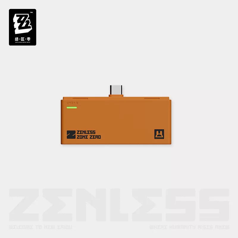 젠레스 존 제로 공식 정품 굿즈 급속전력 시리즈 보조배터리 5000mAh 휴대 모듈-오렌지 젠존제 ZZZ