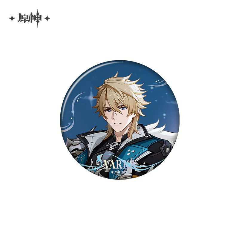 원신 공식 정품 굿즈 어느 겨울밤 한 여행자 시리즈 캔 뱃지 - 바르카