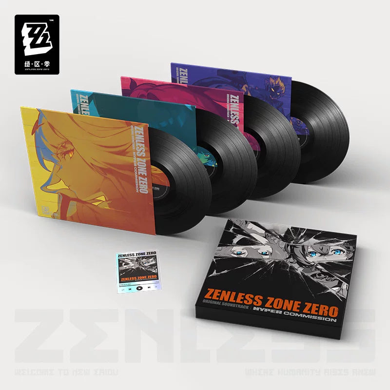 젠레스 존 제로 공식 정품 굿즈 오리지널 사운드트랙 OST 블랙 바이닐 4LP 박스 세트 젠존제 ZZZ