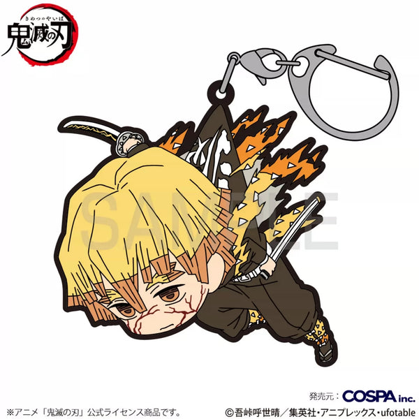 Demon Slayer: Zenitsu Agatsuma Rubber Keychain - Infinity Castle Arc Ver.