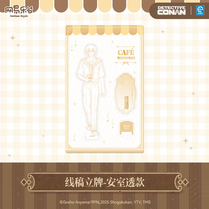 명탐정 코난 공식 정품 굿즈 넷이즈 커피 타임 시리즈 라인 아트 아크릴 스탠드 아무로 토오루