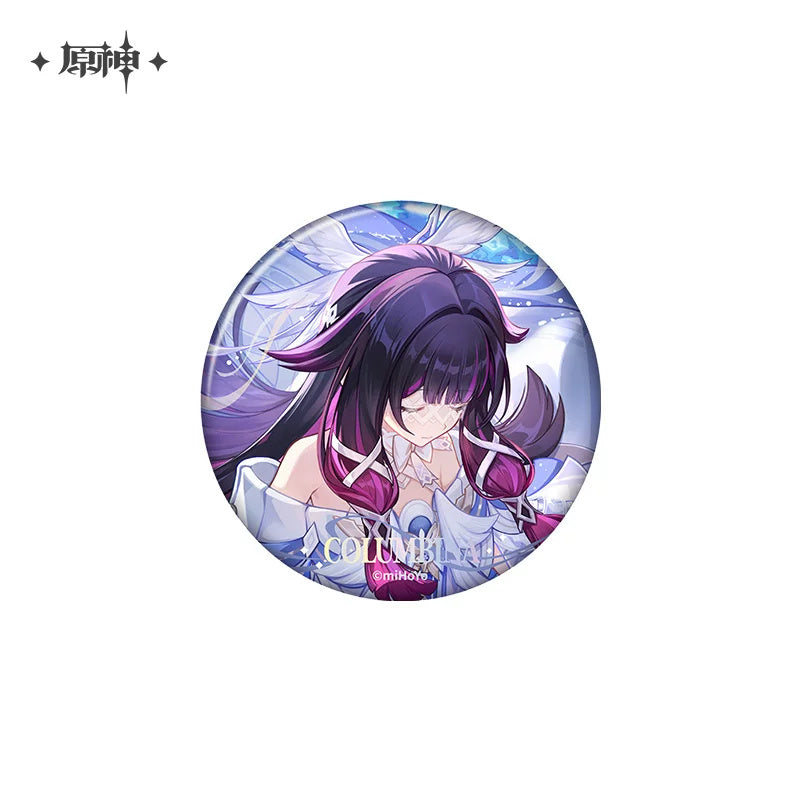 원신 공식 정품 굿즈 어느 겨울밤 한 여행자 시리즈 캔 뱃지 - 콜롬비나