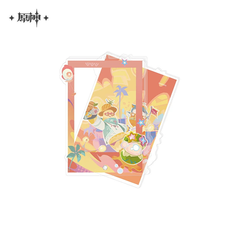 원신 공식 정품 굿즈 테마 시리즈 아크릴 데코 프레임 - 여름 낙원 대비경