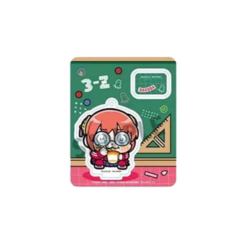 은혼 공식 정품 굿즈 3학년 Z반 삼젯 긴파치 선생 오오카와 부쿠부 콜라보 Q-ver 아크릴 스탠드 카구라