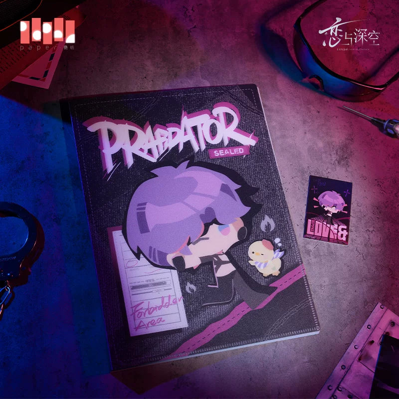 러브앤딥스페이스 공식 정품 굿즈 금지구역 추적 시리즈 클리어 파일 & 포토카드 세트 기욱 럽딥