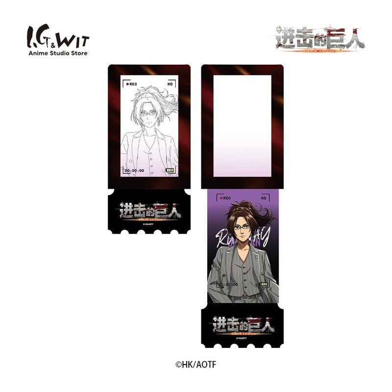 진격의 거인 공식 정품 굿즈 WIT RUNWAY 시리즈 레이저 슬라이드 티켓 한지