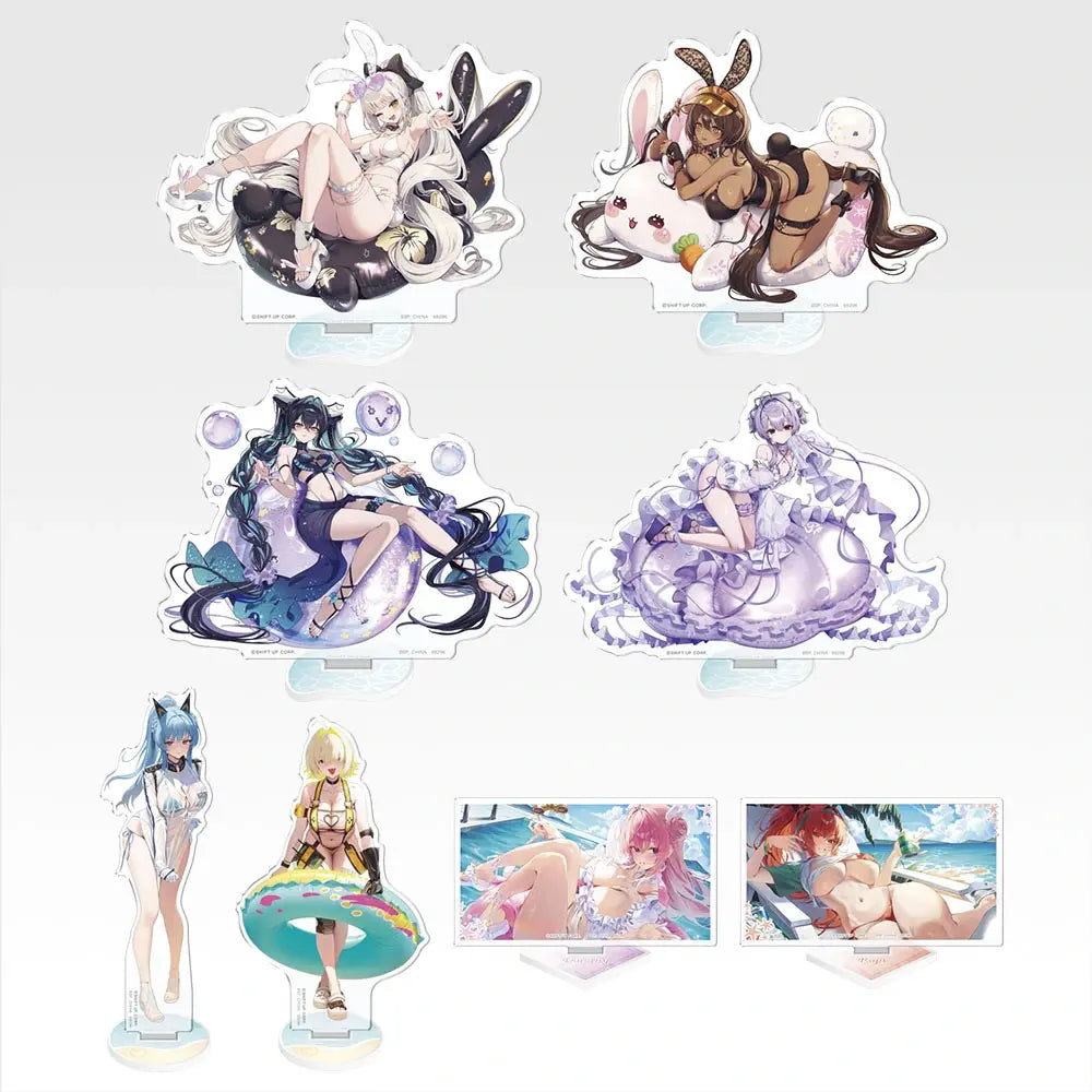 一番くじ NIKKE CHAPTER8 F賞アクリルスタンド全8種のラインナップ。各絵柄は別売り。