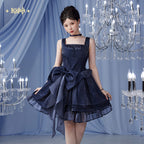 Genshin Impact: Furina Impression Theme Corset Bustier Dress - Navy