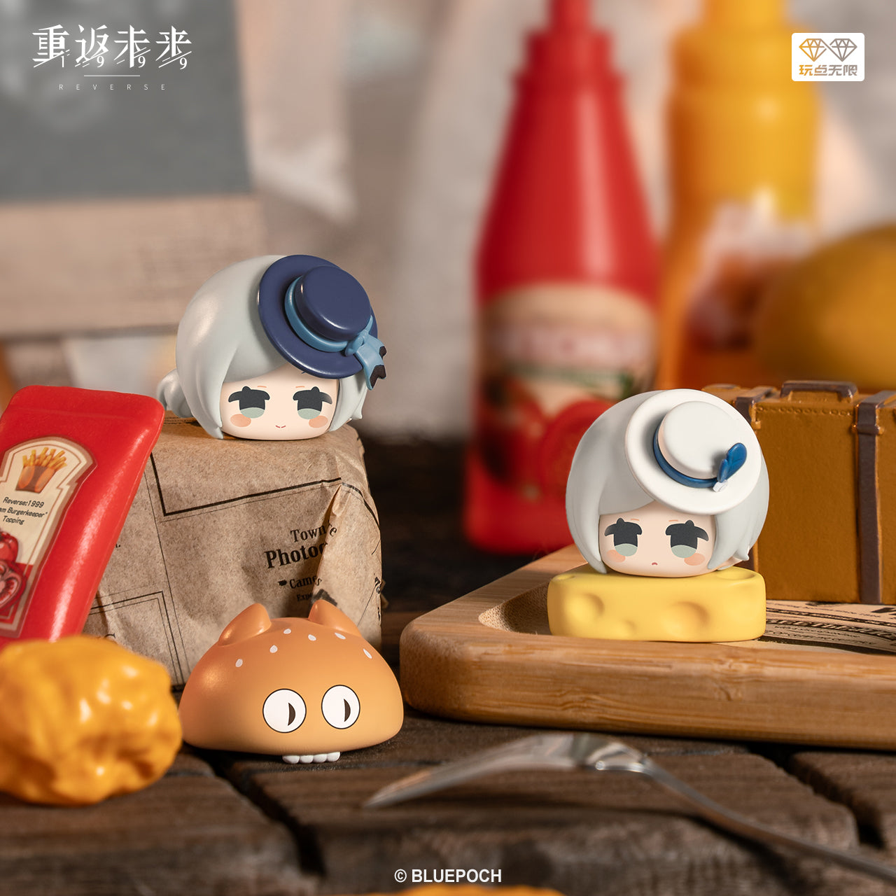 Reverse: 1999: Infinite Fun Hamburger Jenga Mini Figure Set - 12 Types +