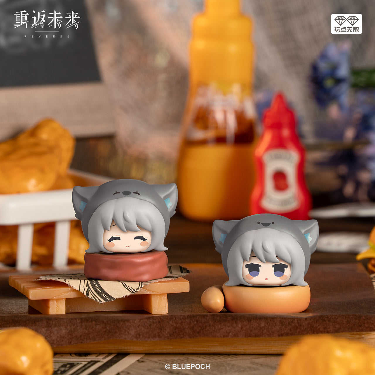 Reverse: 1999: Infinite Fun Hamburger Jenga Mini Figure Set - 12 Types +