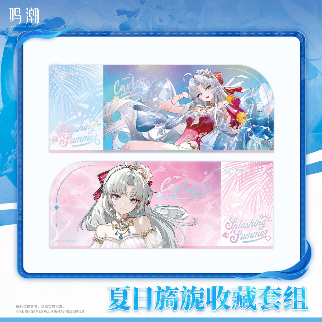 Wuthering Waves: Carlotta Can Badge & Laser Ticket Set - Splashing Summer Ver