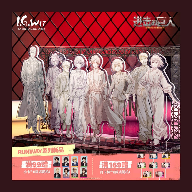 진격의 거인 공식 정품 굿즈 WIT RUNWAY 시리즈 라인아트 아크릴 스탠드