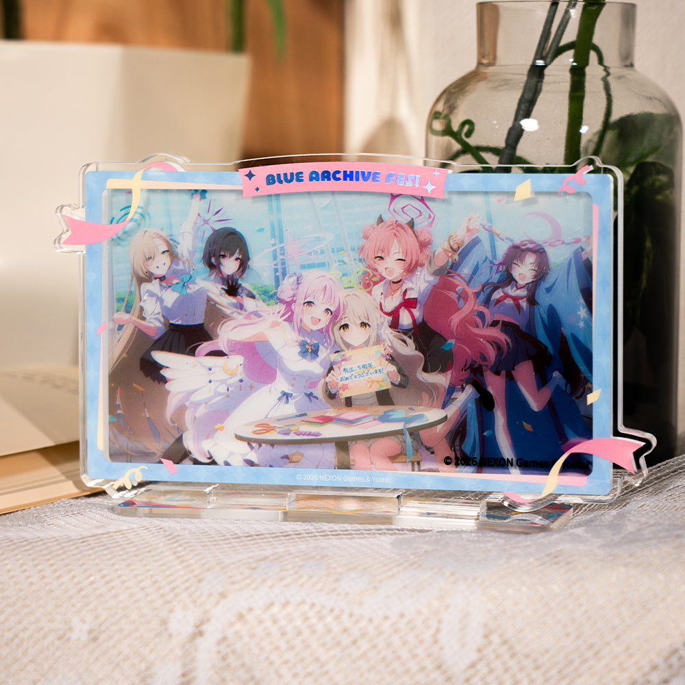 블루 아카이브 공식 정품 굿즈 일본 요스타 5주년 시리즈 클리어 카드 & 아크릴 스탠드 세트 2026 블아 블루아카