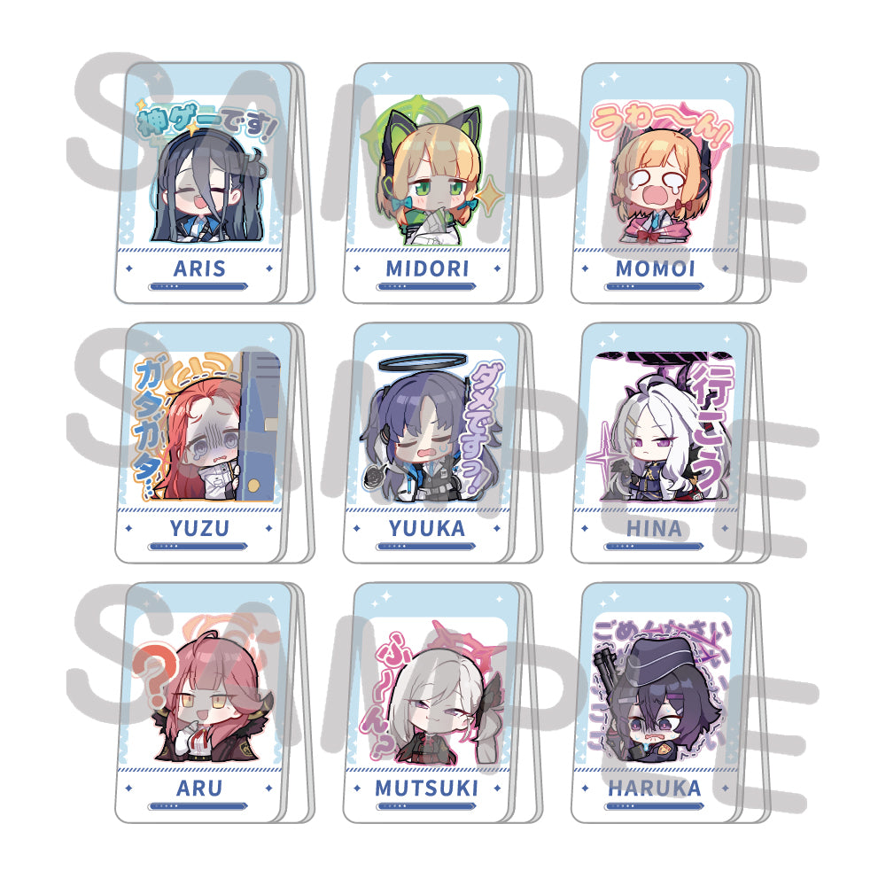 블루 아카이브 공식 정품 굿즈 일본 요스타 5주년 시리즈 서클 스탬프 아크릴 클립 단품 블아 블루아카