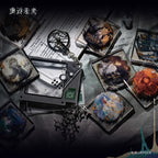 Reverse: 1999: Matilda Acrylic Block & Frame Keyring - Hopscotch Psychube Ver