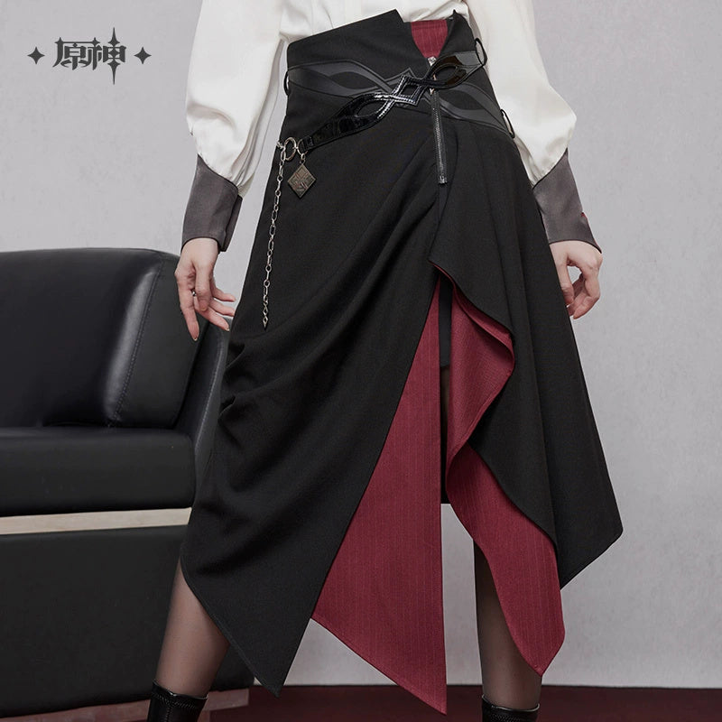 Genshin Impact: Arlecchino Impression Series - Long Unbalanced Skirt