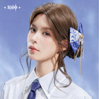 Genshin Impact: Kamisato Ayato Impression Theme Ribbon Hair Accessory & Keychain