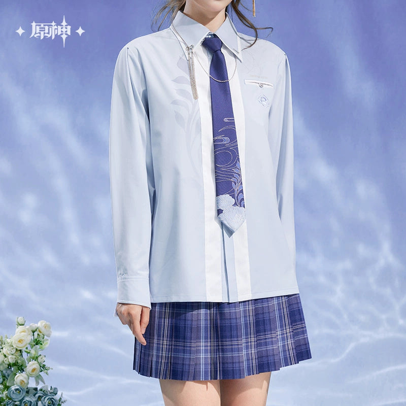 Genshin Impact: Kamisato Ayato Impression Series Color-block Shirt & Tie Set
