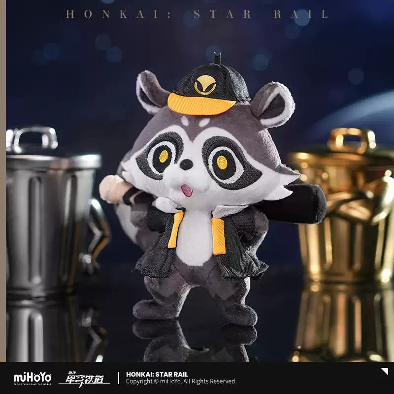 Honkai: Star Rail: Trailblazer Raccoon Plush Keychain - Galaxy Baseballer Ver