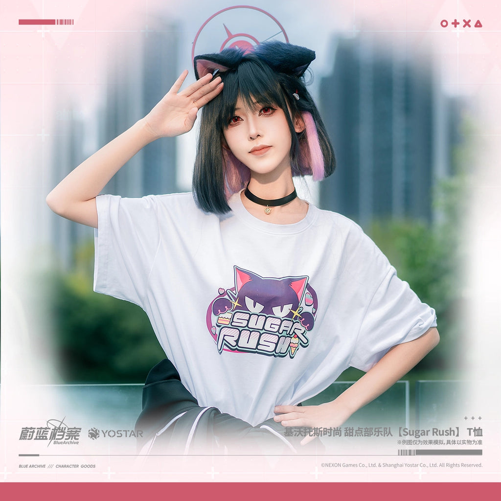 Blue Archive: After-School Dessert Club 'Sugar Rush' T-Shirt - Kivotos Fashion