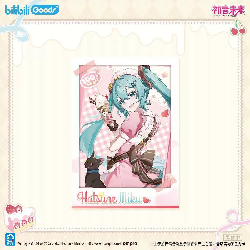 보컬로이드 하츠네 미쿠 공식 정품 굿즈 첫 마음의 속삭임 시리즈 폴라로이드 포토 카드 바삭 콘