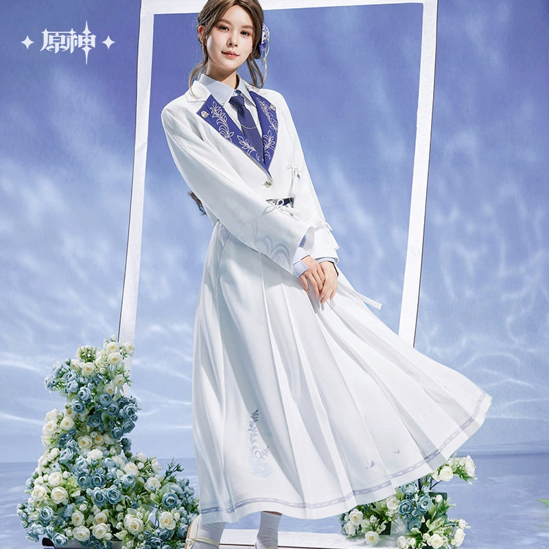 Genshin Impact: Kamisato Ayato Impression Theme Long Pleated Skirt
