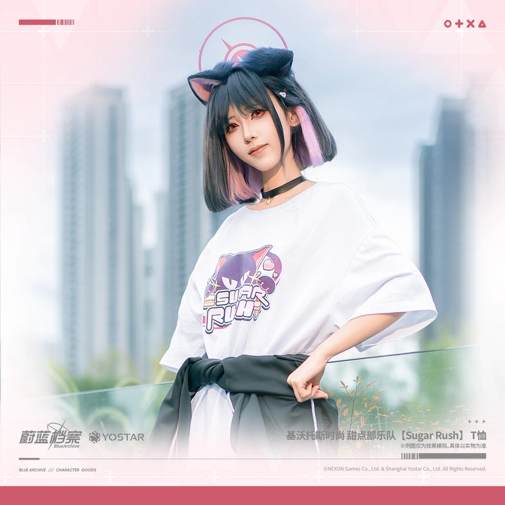 Blue Archive: After-School Dessert Club 'Sugar Rush' T-Shirt - Kivotos Fashion