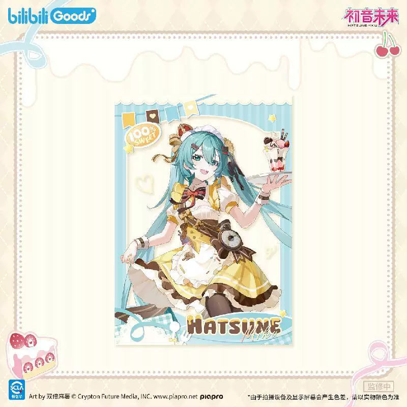 보컬로이드 하츠네 미쿠 공식 정품 굿즈 첫 마음의 속삭임 시리즈 아크릴 투명 카드 폭신 파페