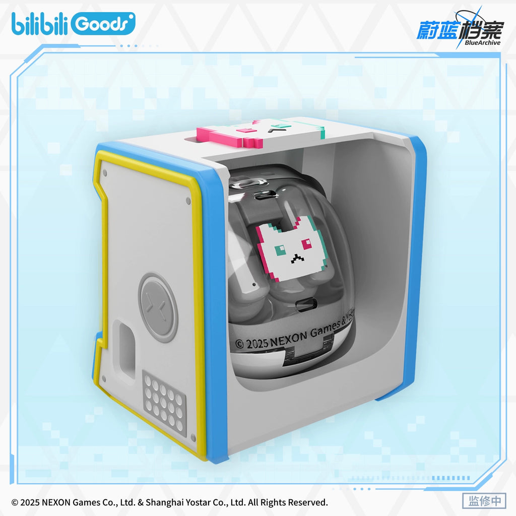 블루 아카이브 공식 정품 굿즈 게임개발부 CUBE FACE LCD 터치스크린 무선 블루투스 이어폰  블아 블루아카