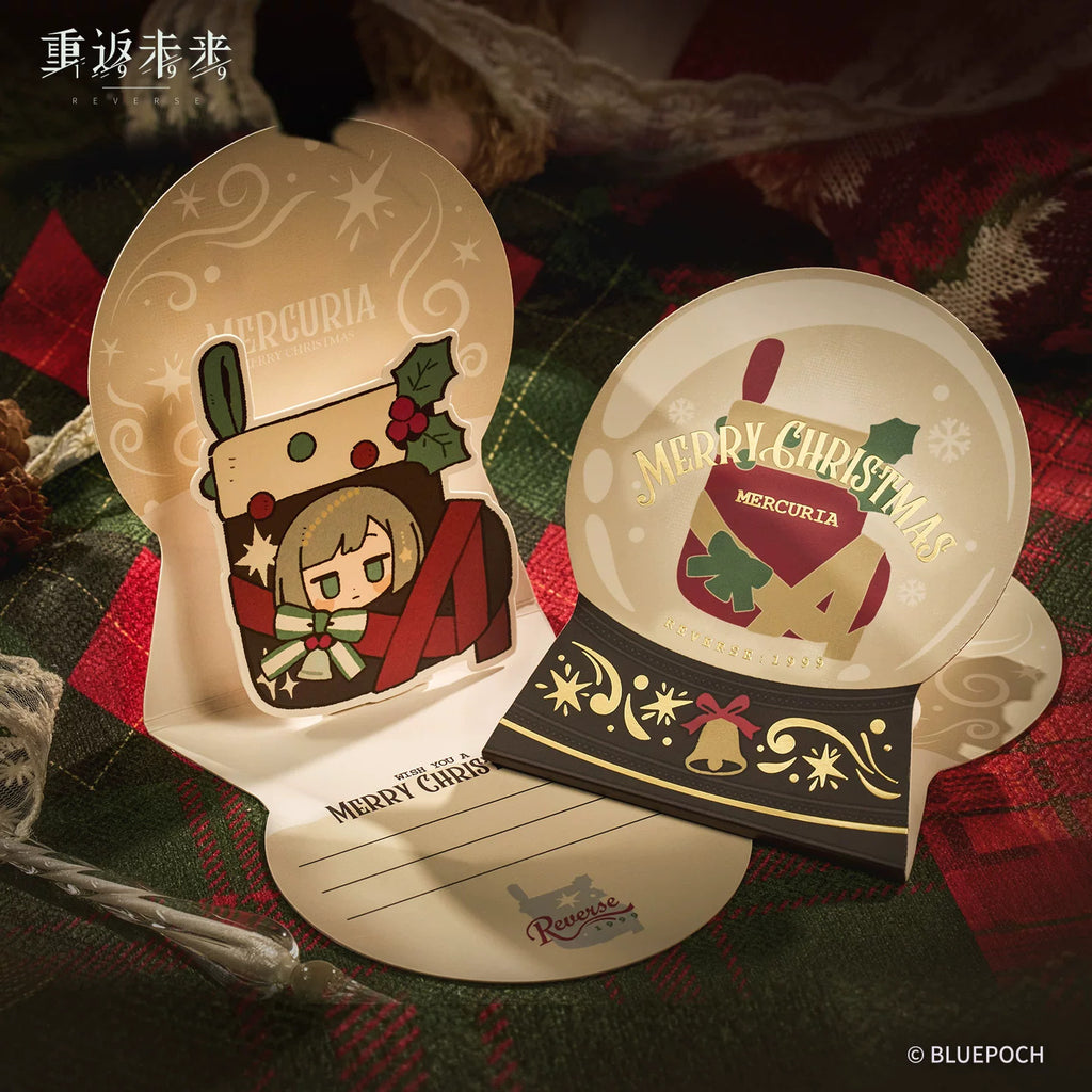 Reverse: 1999: Christmas Series Pop-up Easel Card - A Snowy Blessing