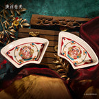 Reverse: 1999: 6 & Friends Fan-shaped Fruit Plate Set - 2026 New Year...