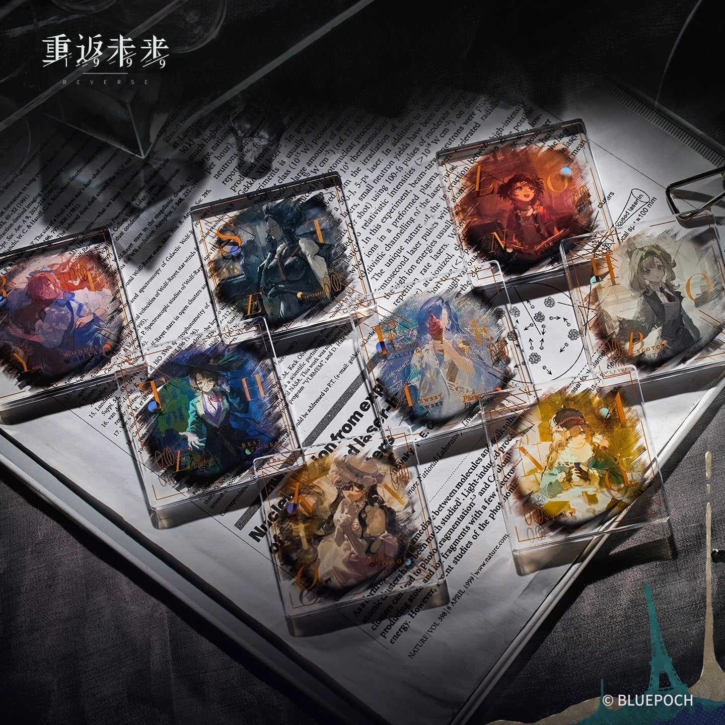Reverse: 1999: Matilda Acrylic Block & Frame Keyring - Hopscotch Psychube Ver