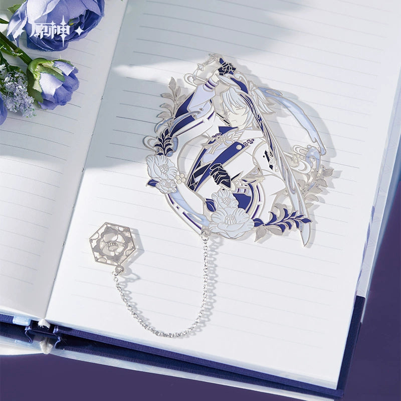 Genshin Impact: Kamisato Ayato Impression Theme Notebook & Metal Bookmark.