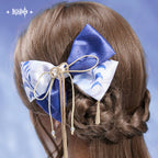 Genshin Impact: Kamisato Ayato Impression Theme Ribbon Hair Accessory & Keychain