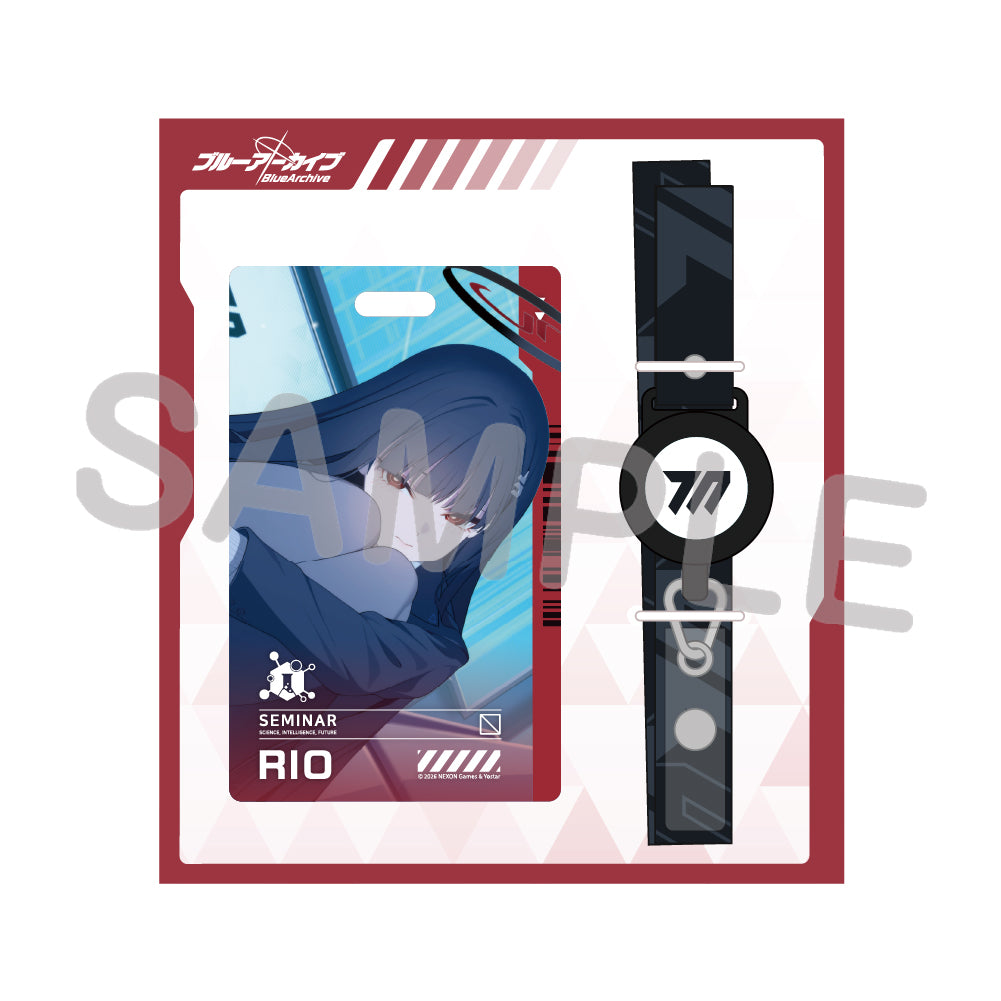 블루 아카이브 공식 정품 굿즈 일본 요스타 5주년 시리즈 릴 패스 케이스 리오 블아 블루아카